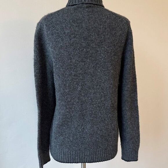 Mens Express Wool Blend Turtleneck Sweater, Size Small - Picture 4 of 6